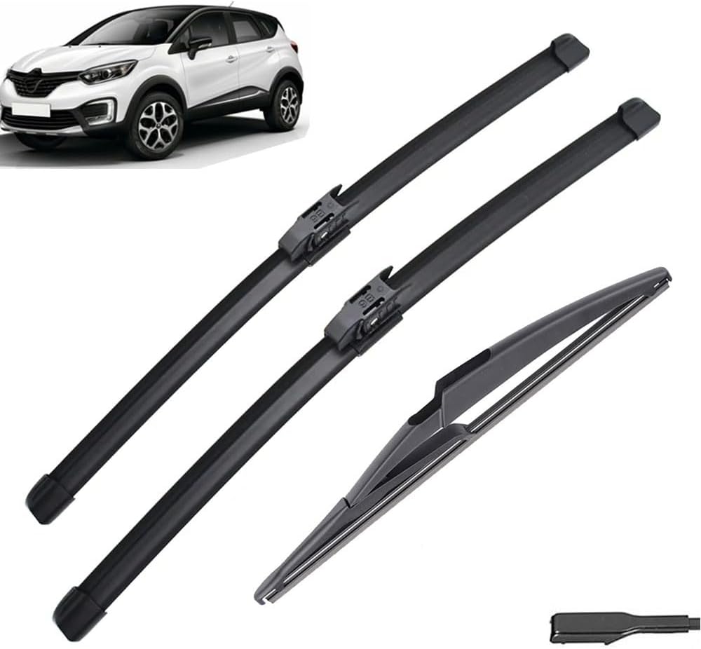 3-teiliges Scheibenwischer-set Für Front- Und Heckklappe Für Renault Captur Kaptur 2020 2019 2018 2017 26" 16" 12" Perfekte Passform Für Windschutzscheiben