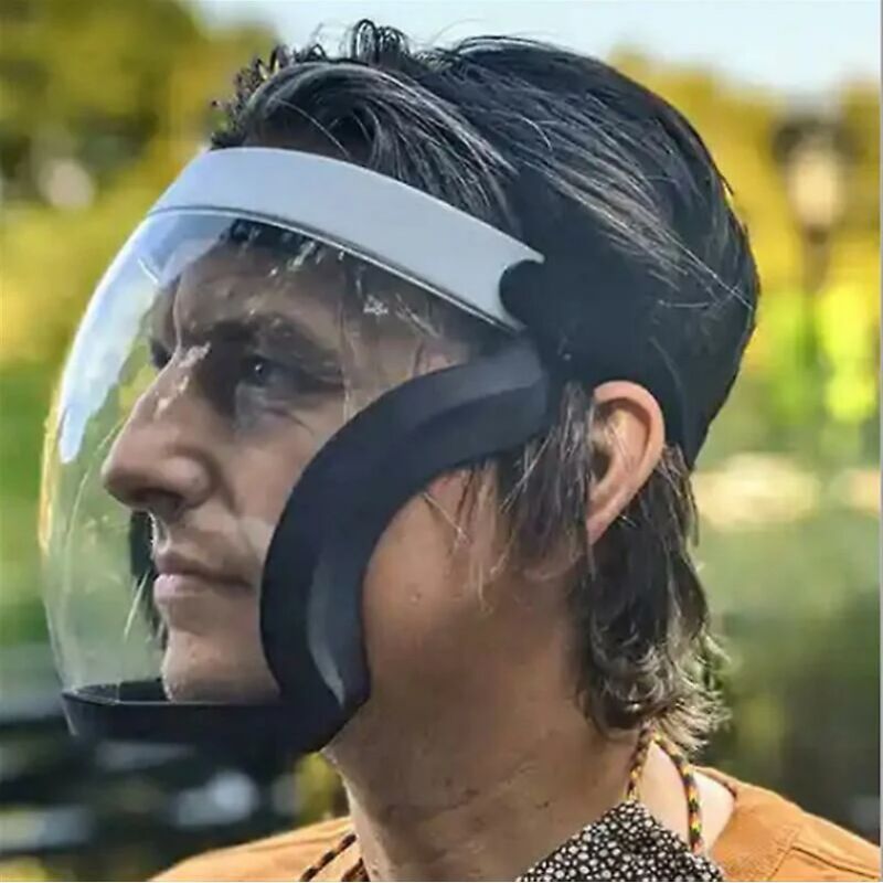 Transparente Vollgesichtsmaske Mit Antibeschlagbeschichtung – Staub- Und Spritzwassergeschützt – Optimaler Schutz Beim Fahren