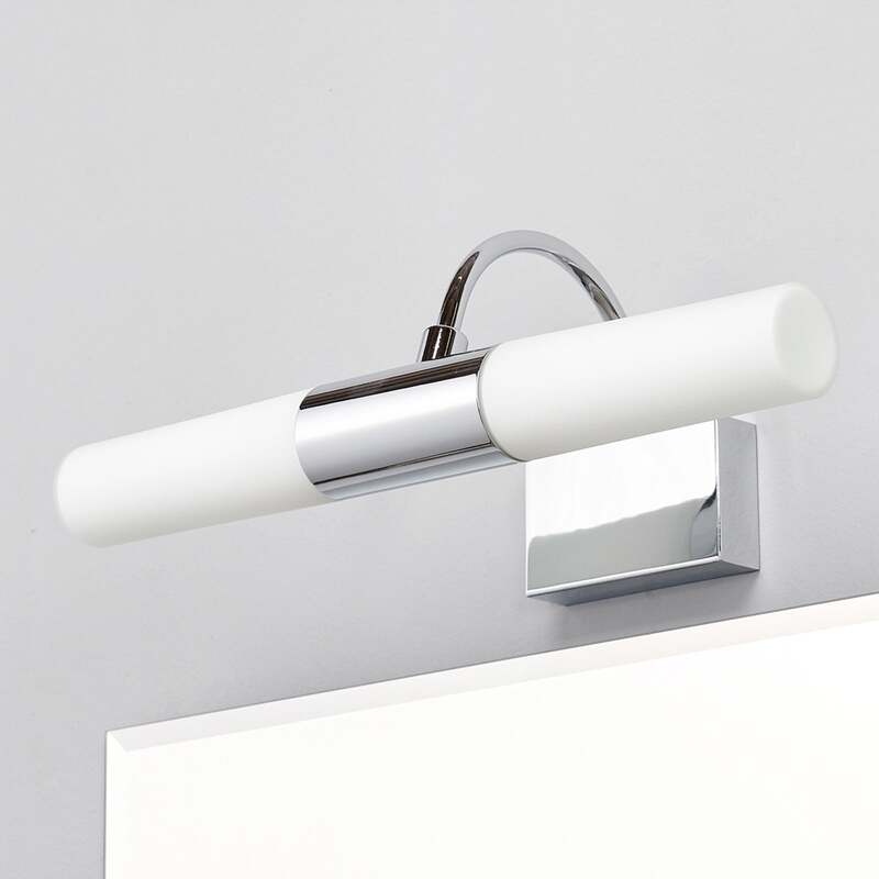 [gebraucht] B-ware Lindby Spiegelleuchte Wandleuchte Devran Led Lampe Dimmbar Chrom 36x13,5cm Ip44