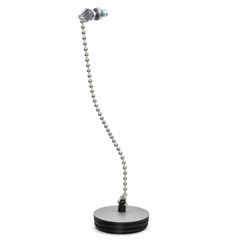 Stopfen Ablaufventil Spüle Lira 50,5 Mm, Kette Edelstahl 35 Cm