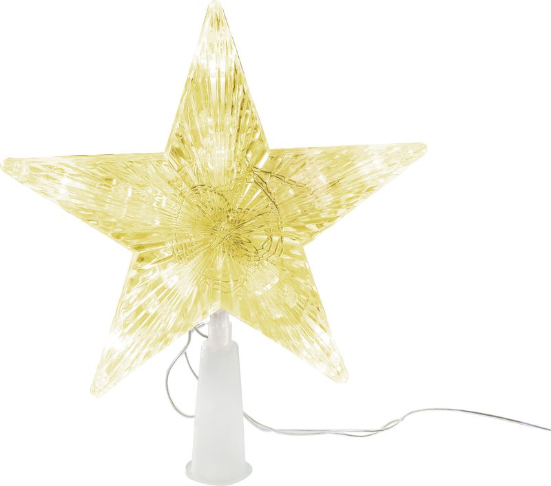 Stern Magichome Weihnachten, 10x Led, Golden, 2xaa