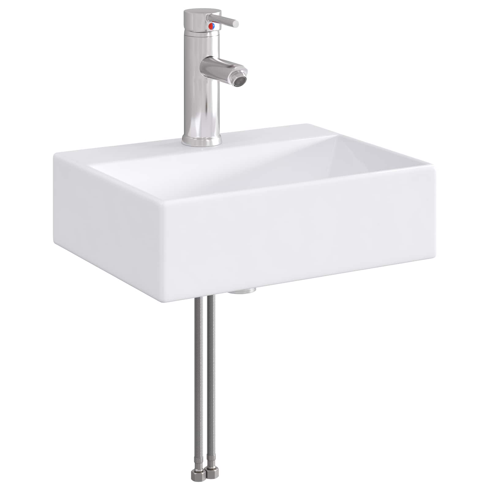 Maison Exclusive - Waschbecken Mit Wasserhahn Und Abfluss Chrom