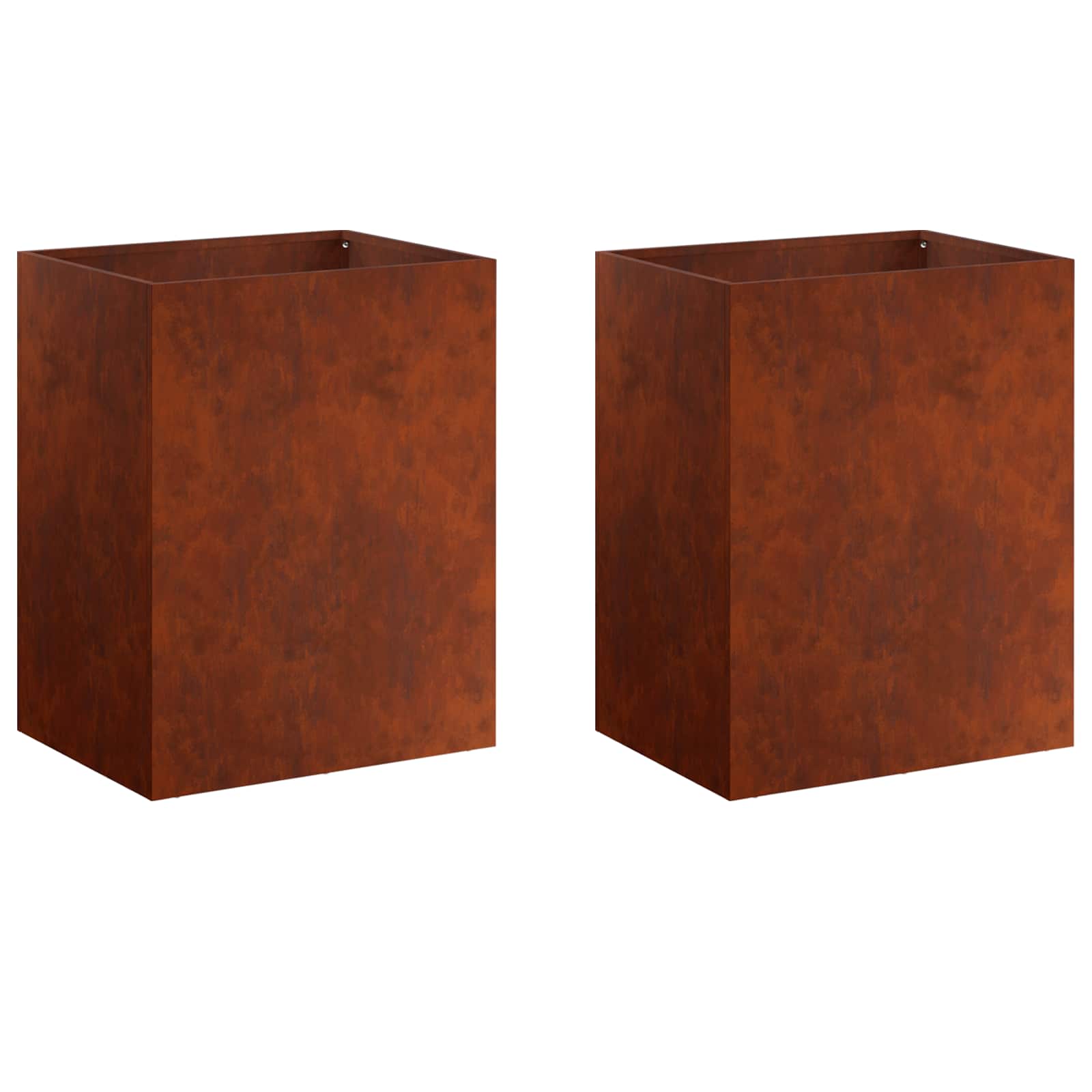 Maison Exclusive - Garten-pflanzgefäß 2 Stk. Rostoptik 40 X 30 X