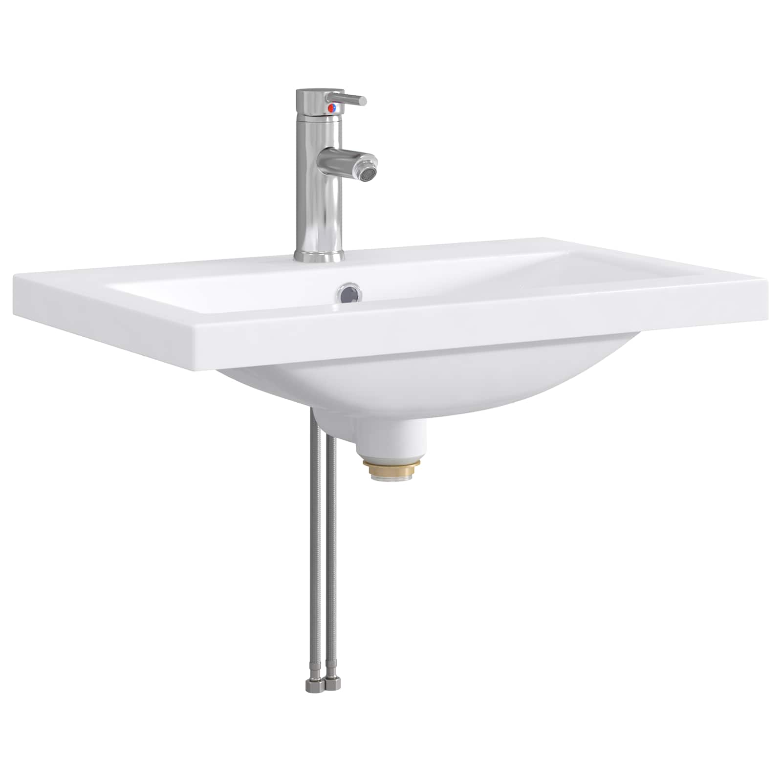 Maison Exclusive - Waschbecken Fürs Badezimmer Chrom 61 X 40 X 16