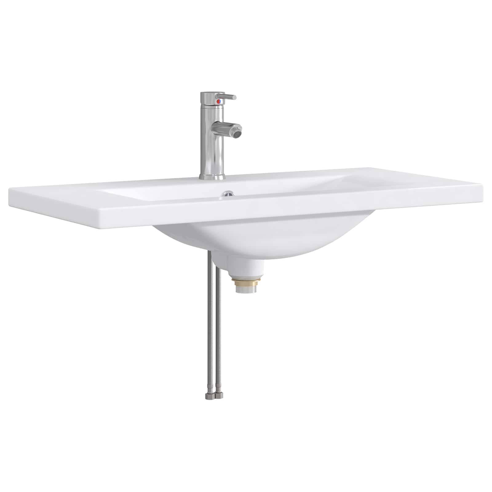 Maison Exclusive - Waschbecken Fürs Badezimmer Chrom 81 X 40 X 17