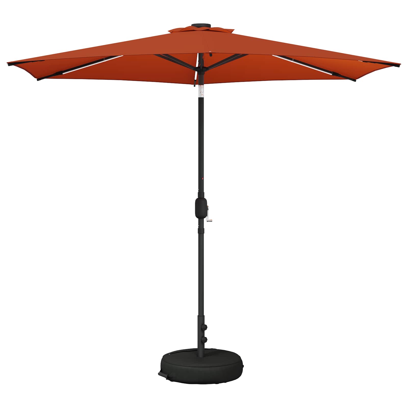 Maison Exclusive - Gartenparasol Mit Led-lichtern Und Sockel 270
