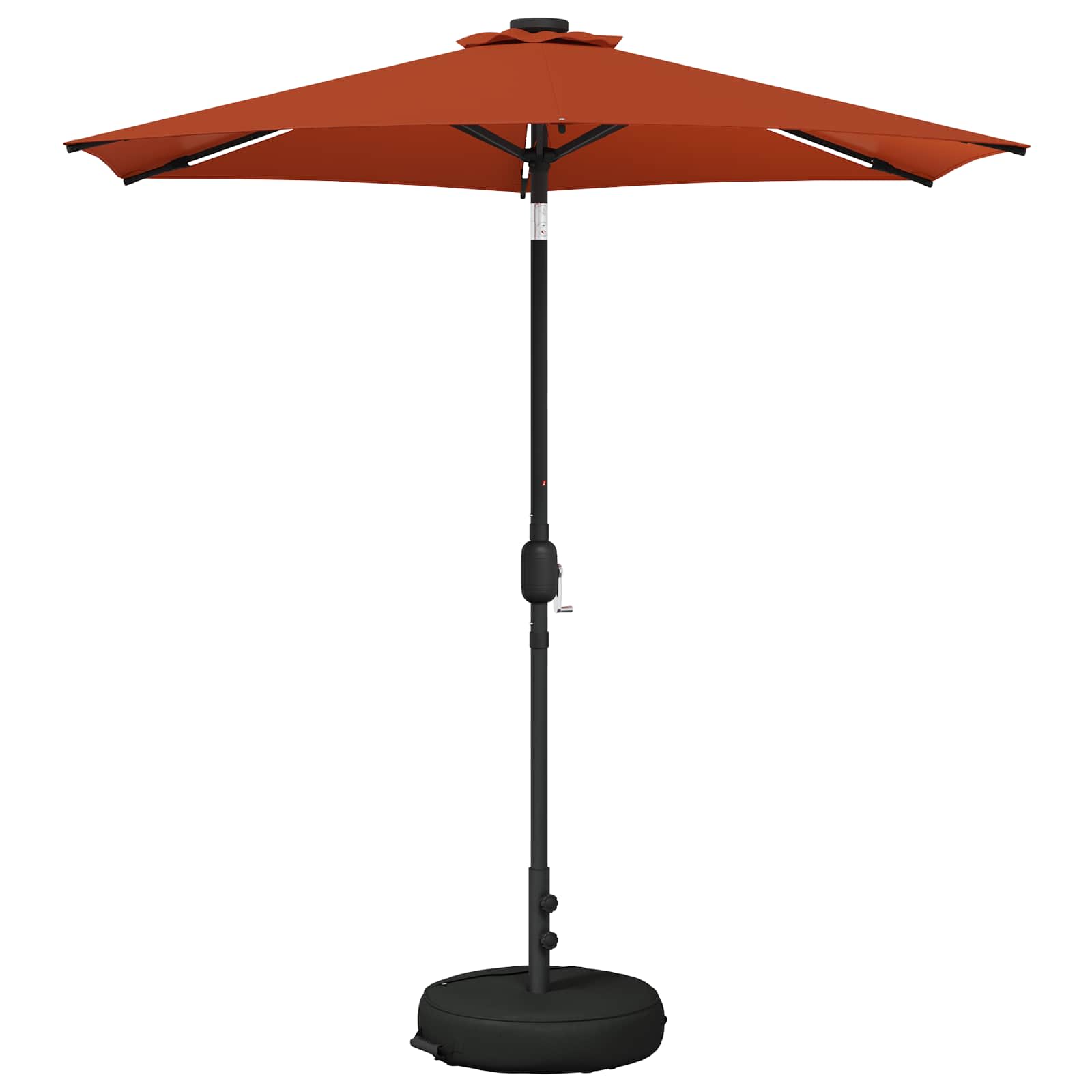 Maison Exclusive - Gartenparasol Mit Led-lichtern Und Sockel 230