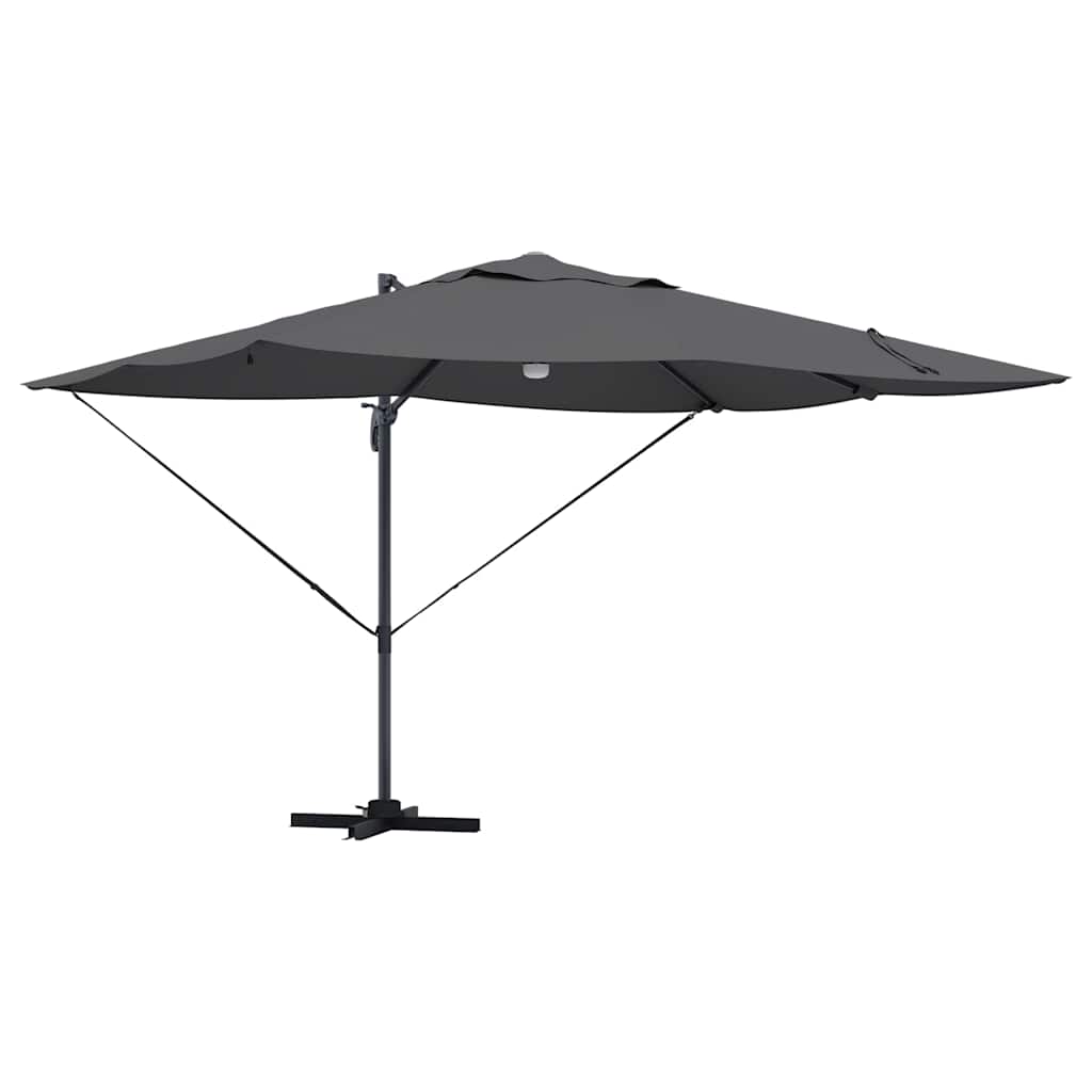 Maison Exclusive - Sonnenschirm Mit Led-lichtleisten Anthrazit 35