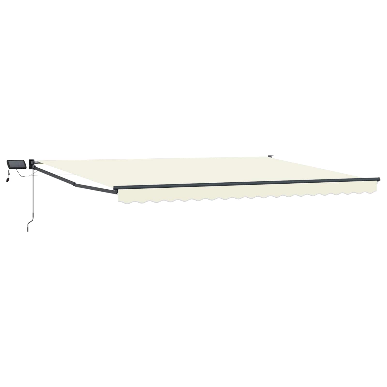 Maison Exclusive - Manuelle Gelenkarmmarkise Mit Leds Creme Und A
