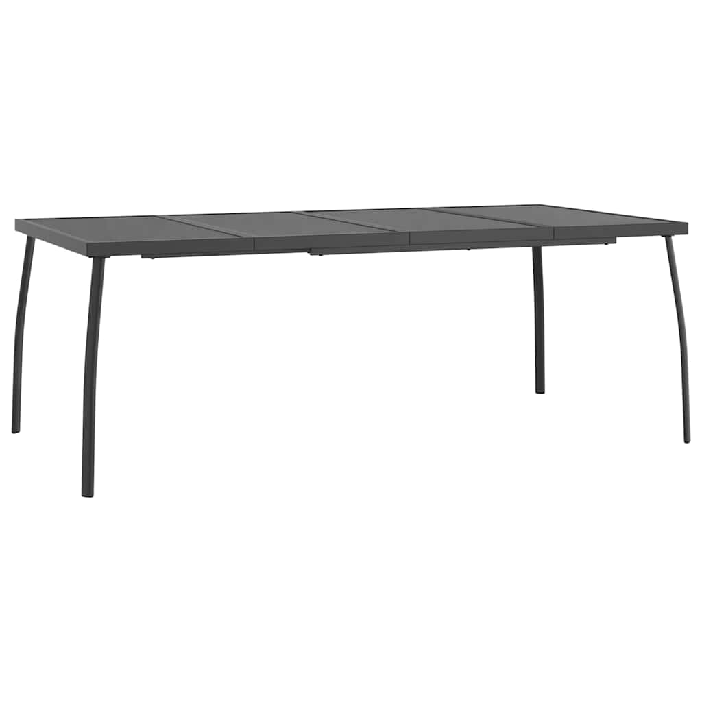 Maison Exclusive - Gartentisch Anthrazit 200x100x72 Cm Stahlgitte