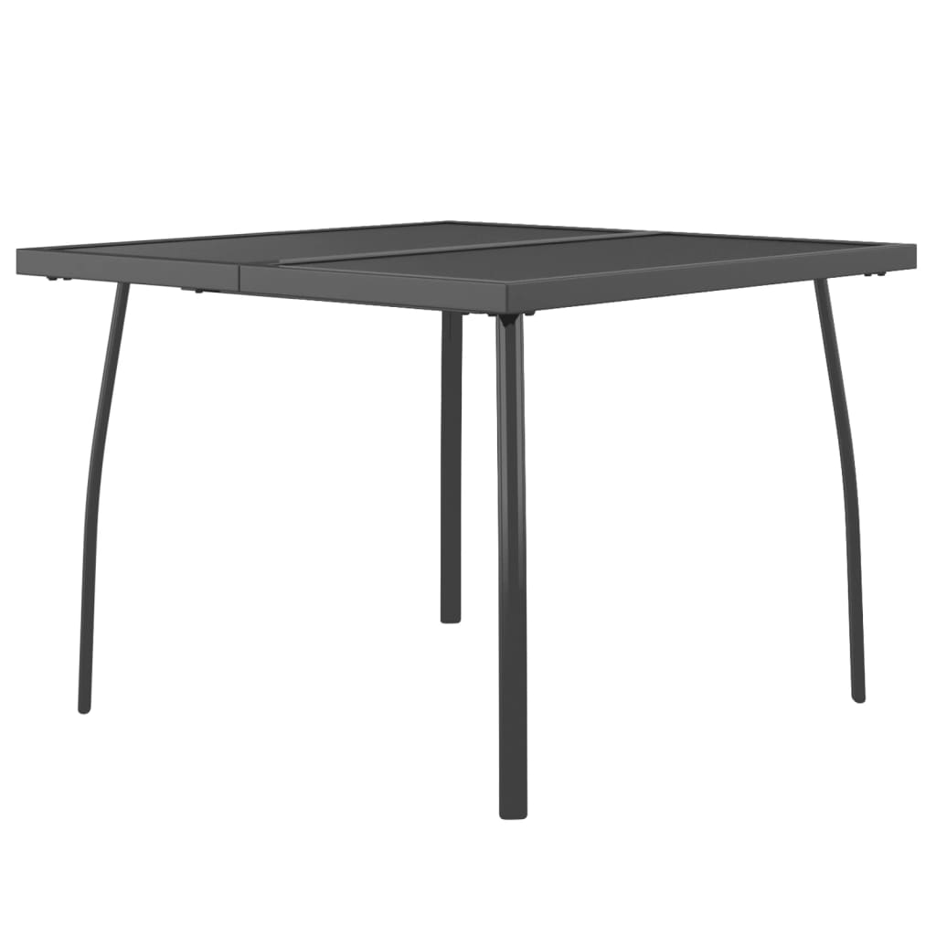 Maison Exclusive - Gartentisch Anthrazit 100x100x72 Cm Stahlgitte