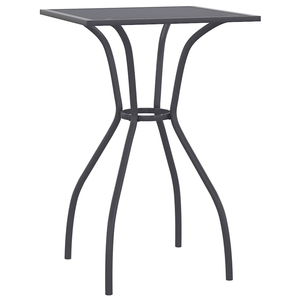 Maison Exclusive - Gartentisch Anthrazit 50x50x72 Cm Stahlgitter