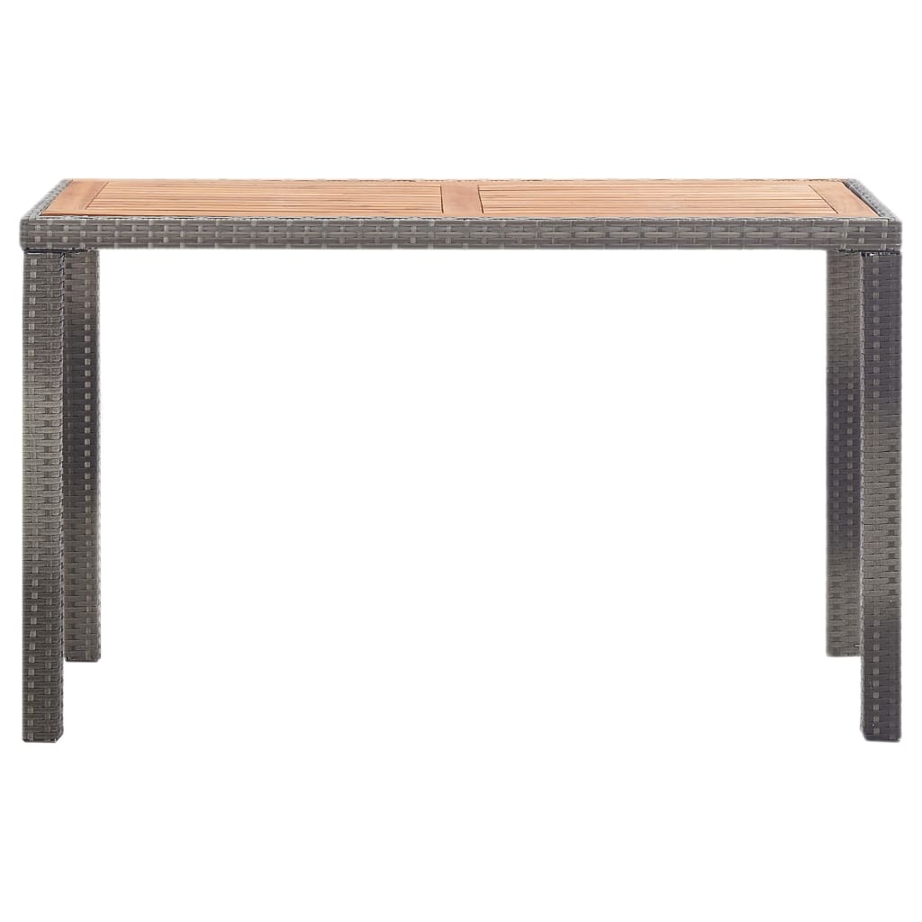Maison Exclusive - Gartentisch Anthrazit Und Braun 123x60x74 Cm M