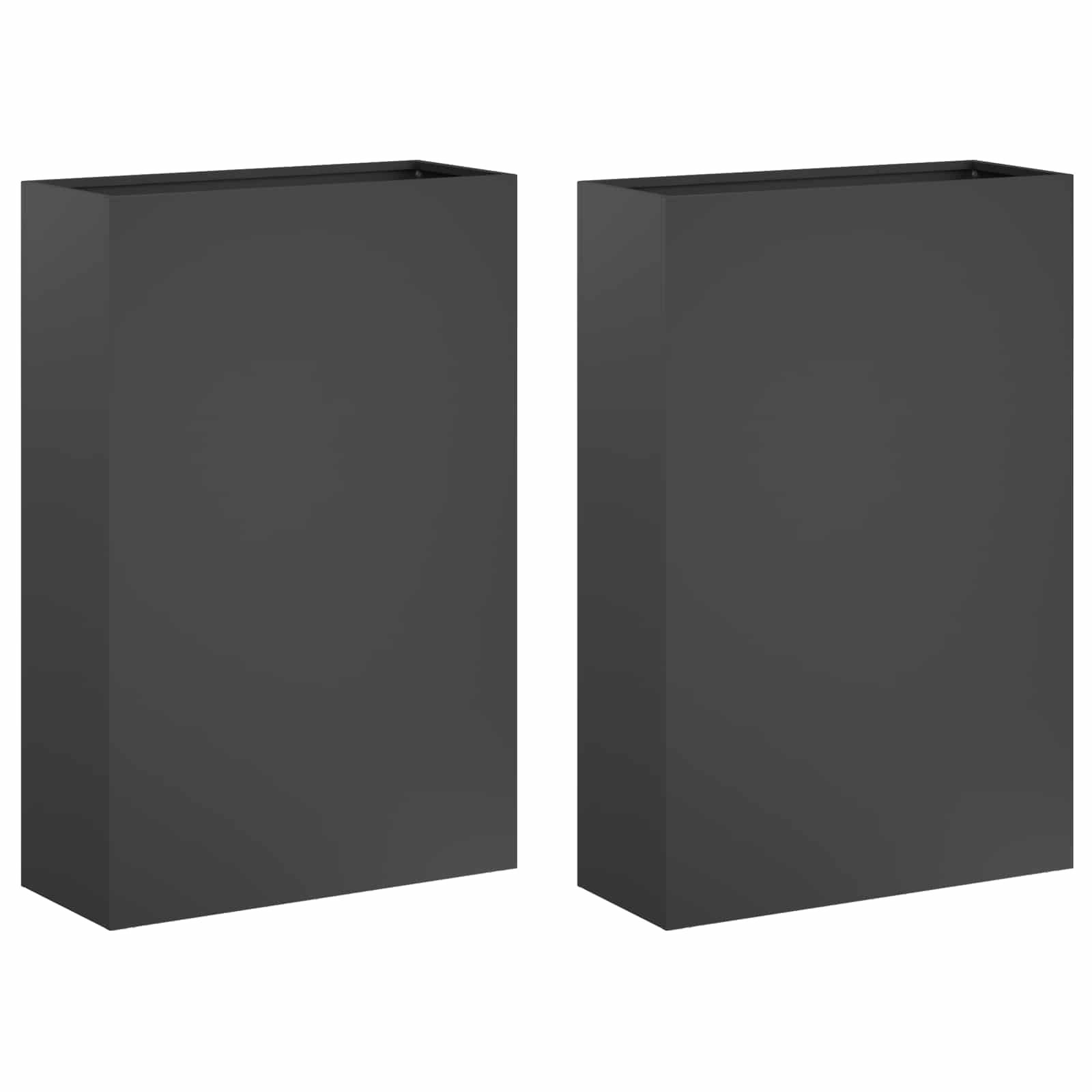 Maison Exclusive - Garten-pflanzgefäß 2 Stk. Anthrazit 50 X 20 X