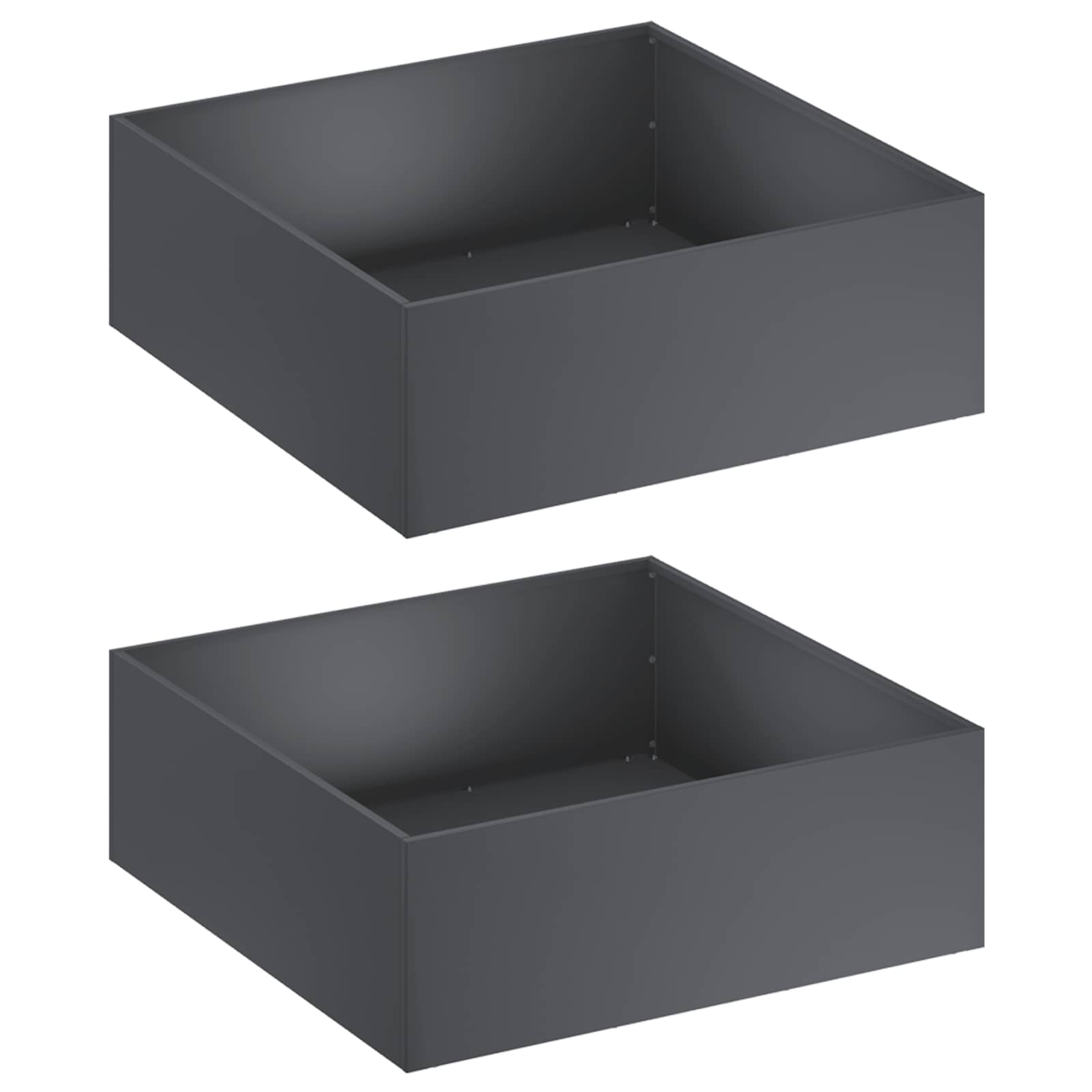 Maison Exclusive - Garten-pflanzgefäß 2 Stk. Anthrazit 60 X 60 X