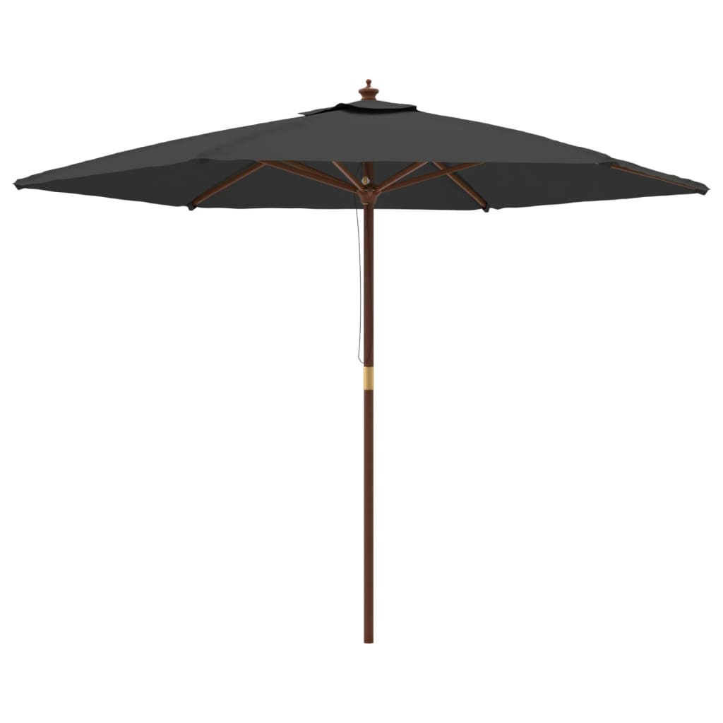 Maison Exclusive - Sonnenschirm Mit Holzmast Anthrazit 299x240 Cm