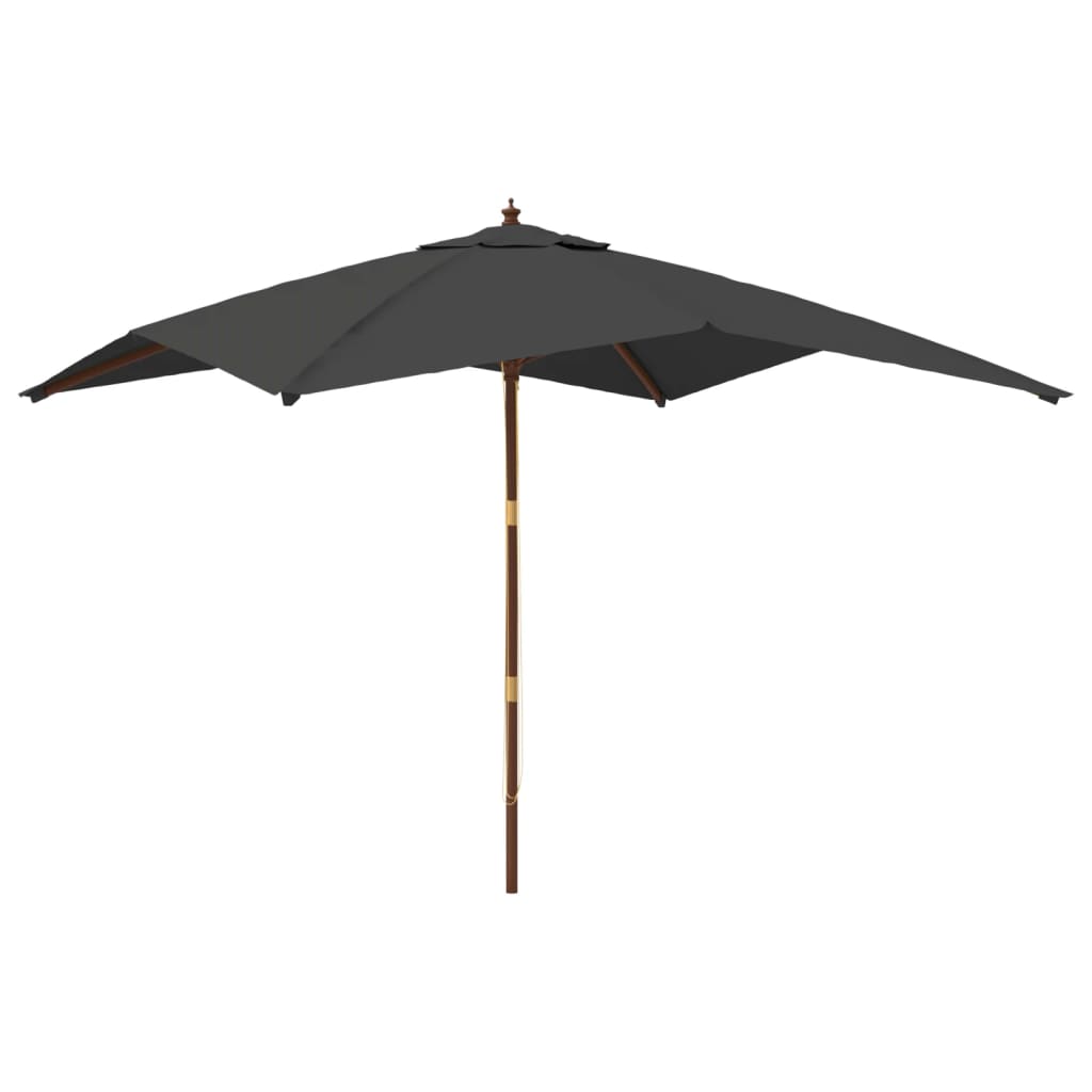 Maison Exclusive - Sonnenschirm Mit Holzmast Anthrazit 300x300x27