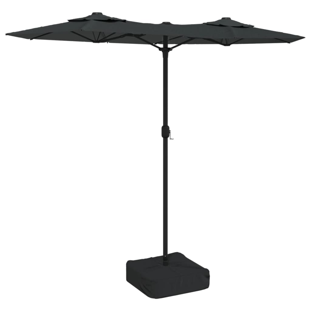 Maison Exclusive - Doppel-sonnenschirm Anthrazit 316x145 Cm