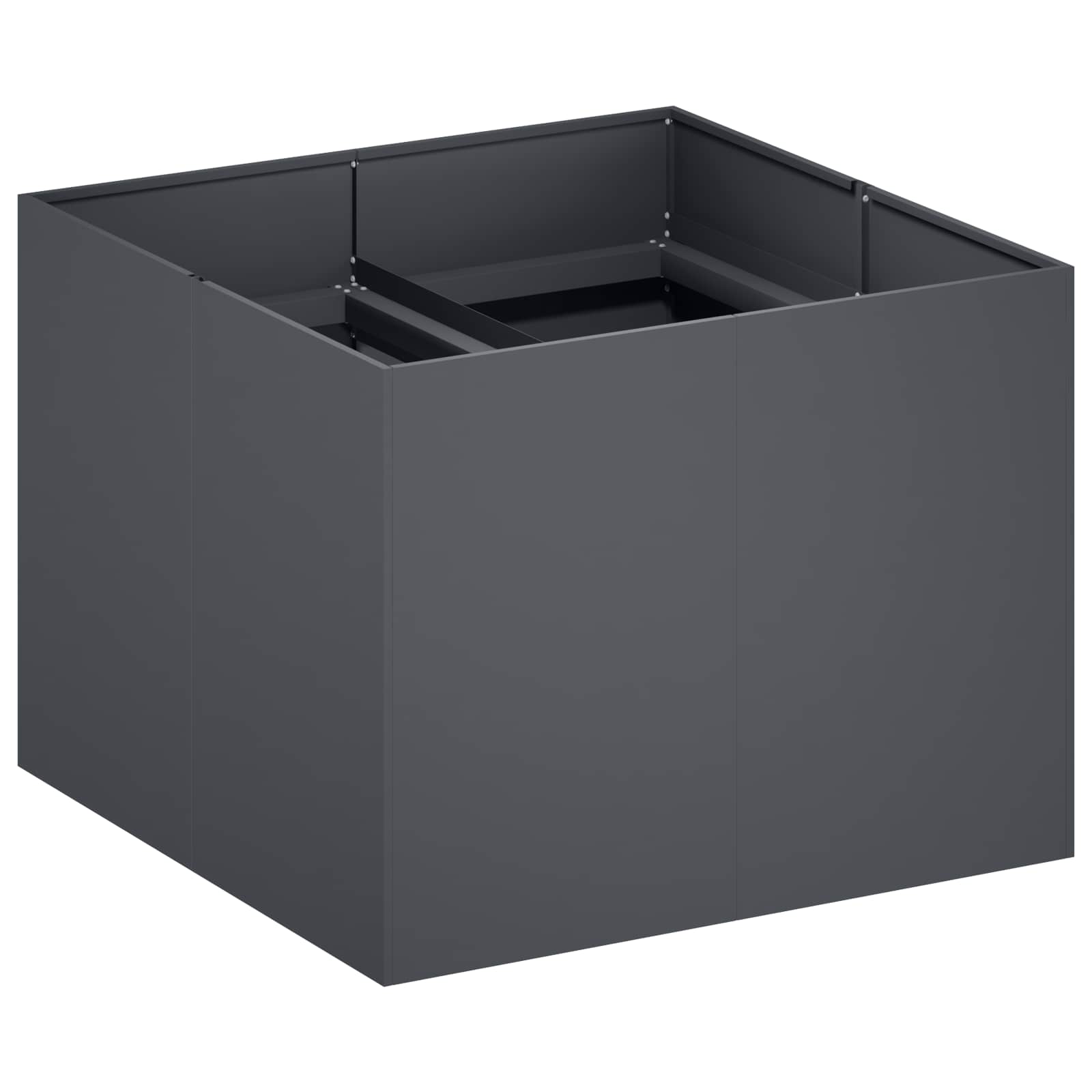 Maison Exclusive - Garten-pflanzgefäß Anthrazit 80 X 80 X 60 Cm