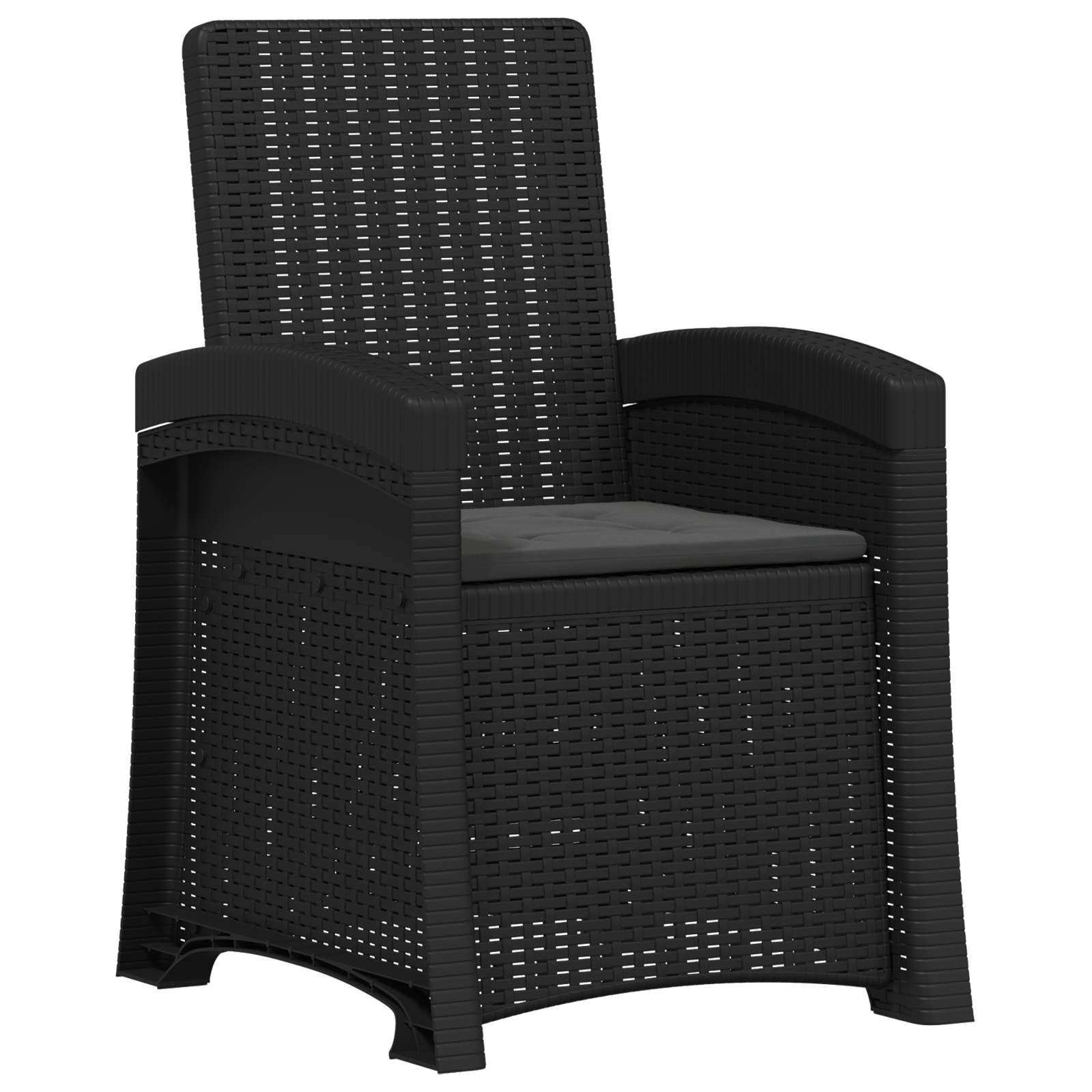 Maison Exclusive - Liegesessel Garten Rattan-optik Anthrazit Pp
