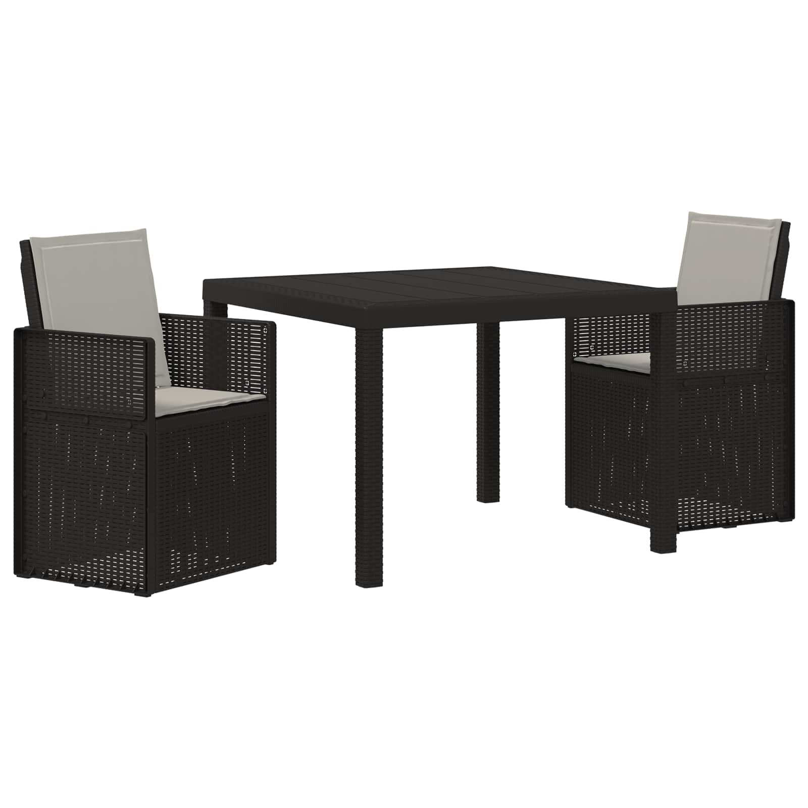 Maison Exclusive - Garten Essgruppe 3 Stk. Anthrazit Und Hellgrau