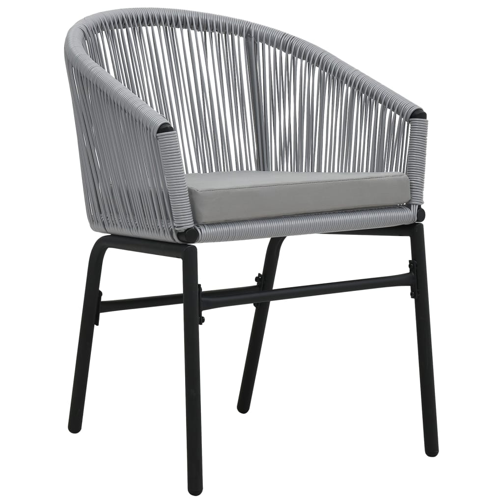 Maison Exclusive - Gartenstühle 2 Stk. Anthrazit Pe-rattan