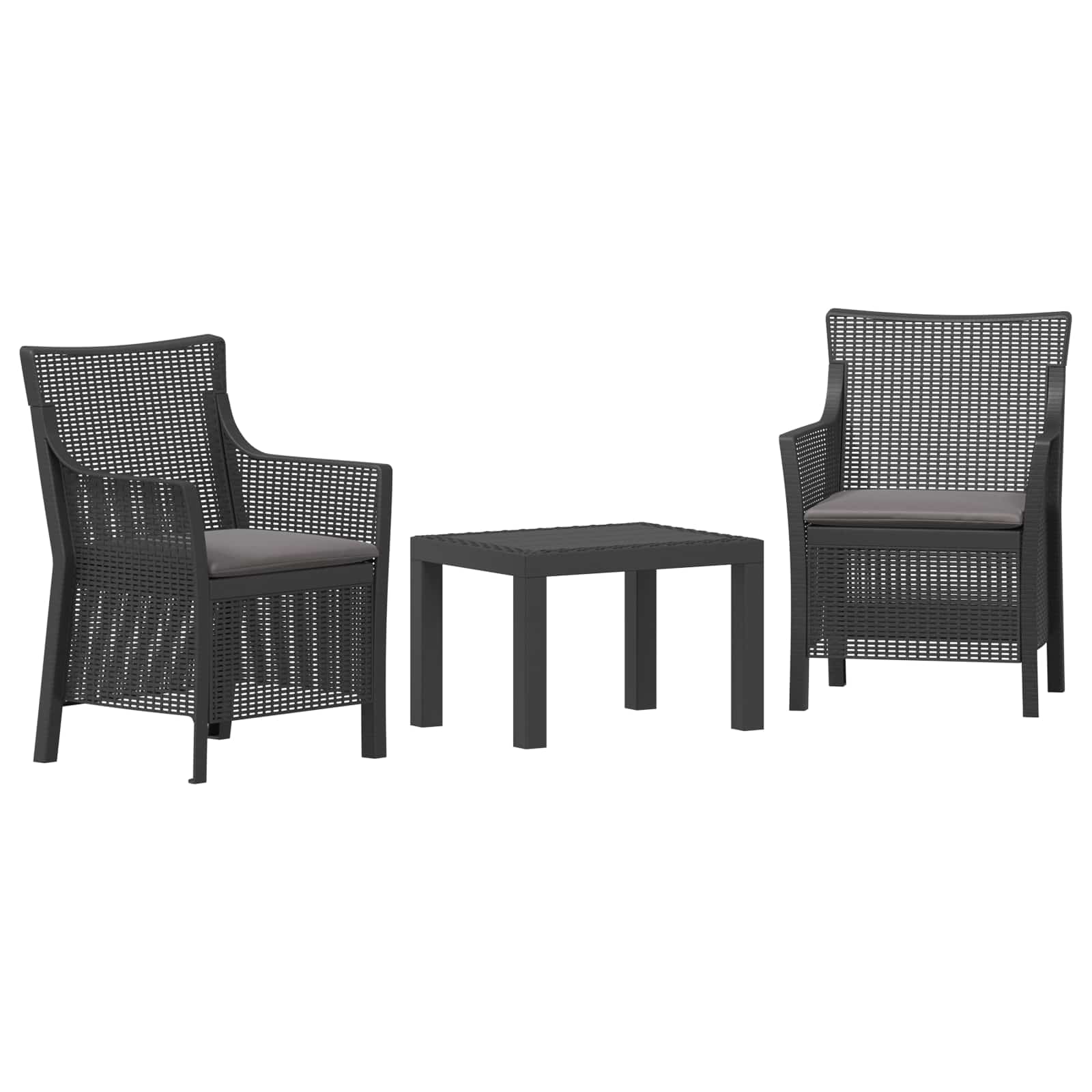 Maison Exclusive - Lounge-set 3 Stk. Anthrazit Pp