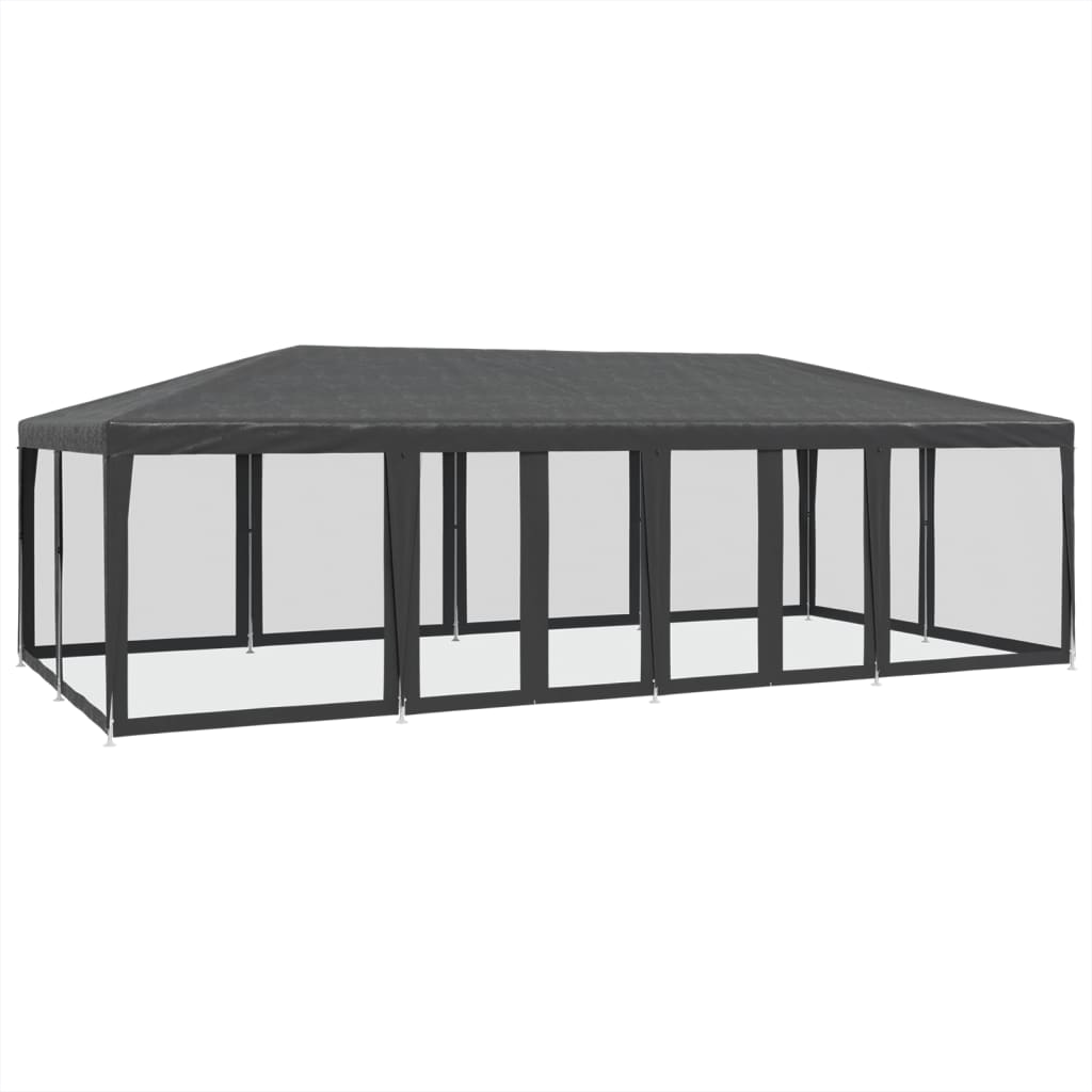 Maison Exclusive - Partyzelt Mit 12 Mesh-seitenteilen Anthrazit 8