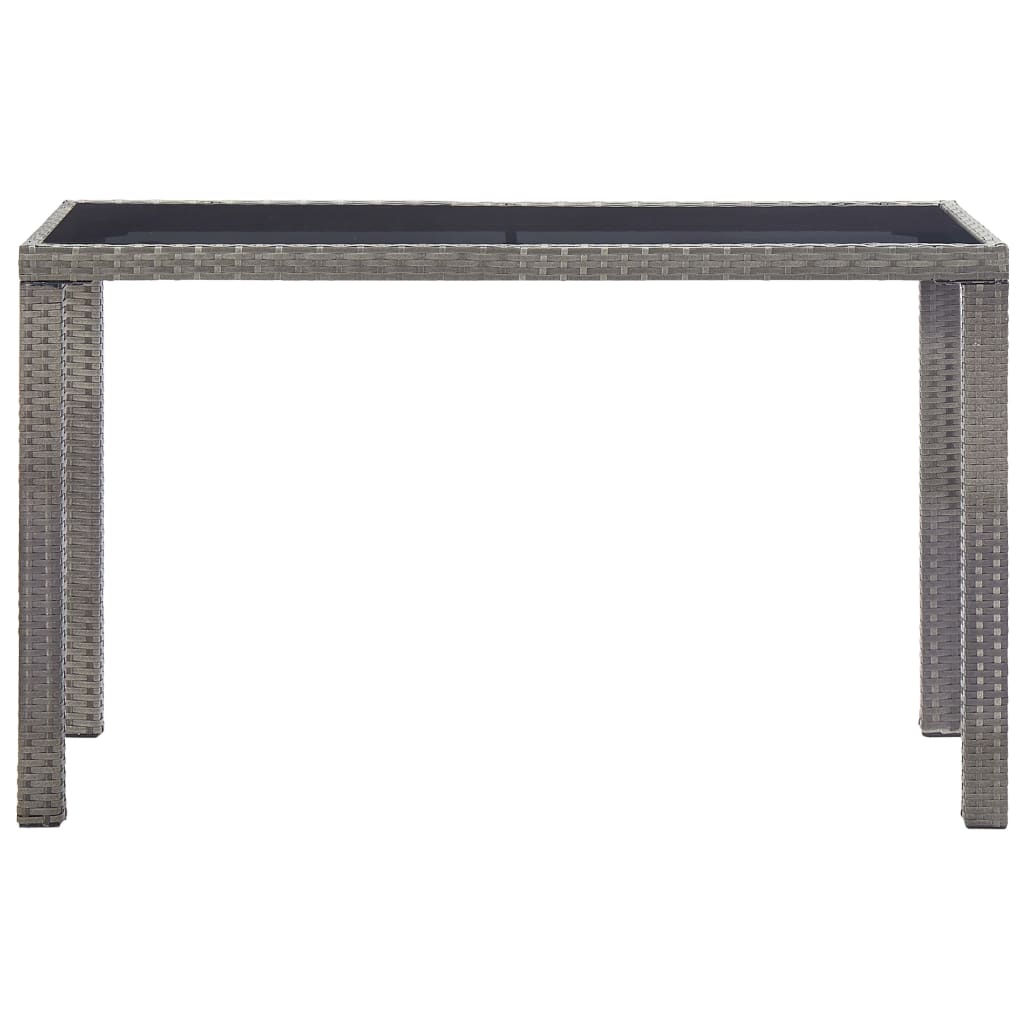 Maison Exclusive - Gartentisch Anthrazit 123x60x74 Cm Poly Rattan