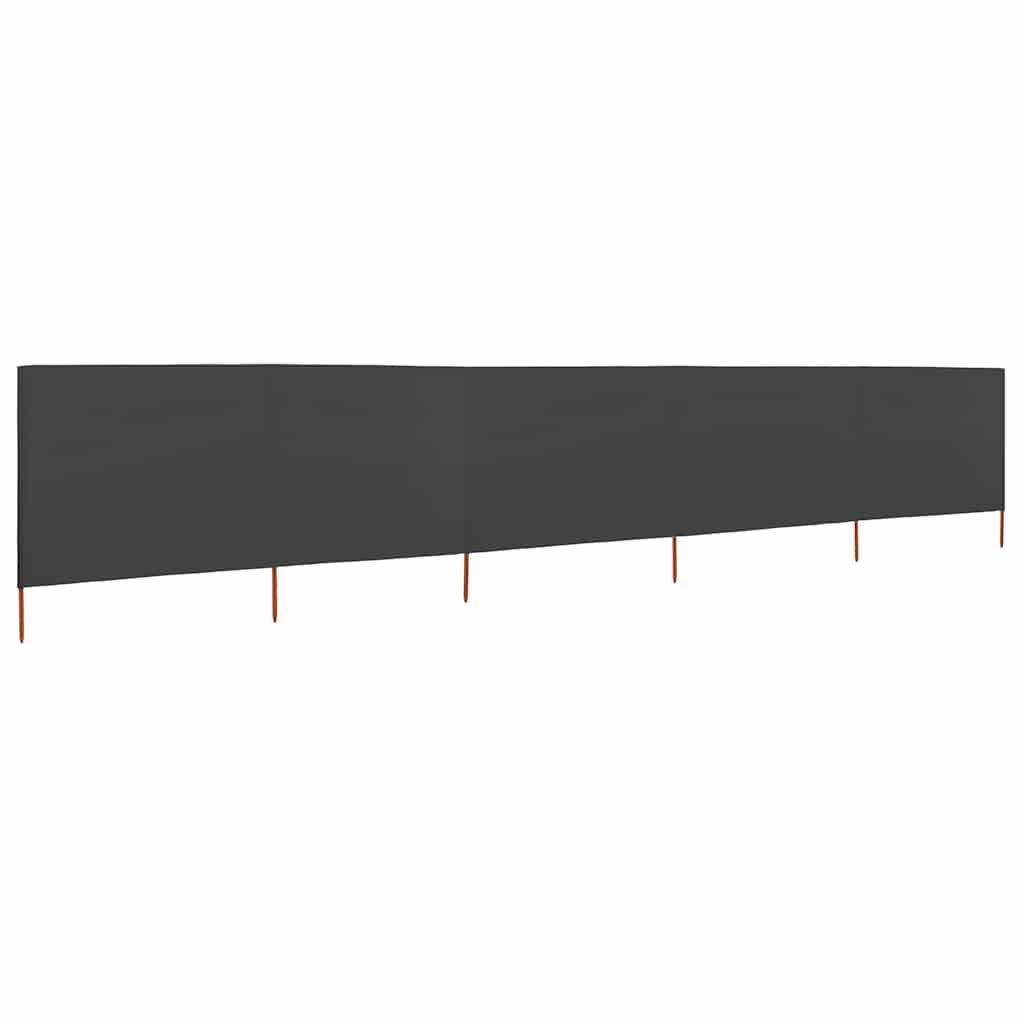 Maison Exclusive - 5-teiliges Windschutzgewebe 600 X 160 Cm Anthr