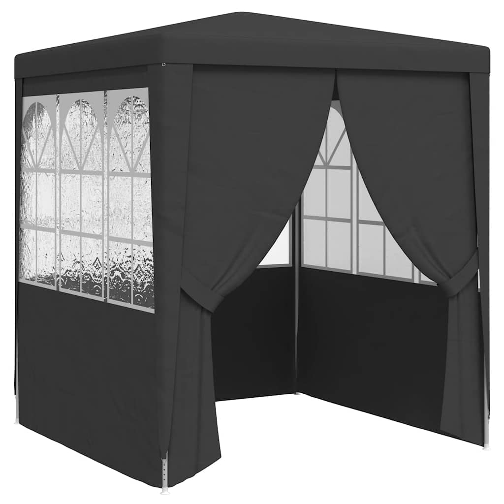 Maison Exclusive - Profi-partyzelt Mit Seitenwänden 2,5×2,5m Anth