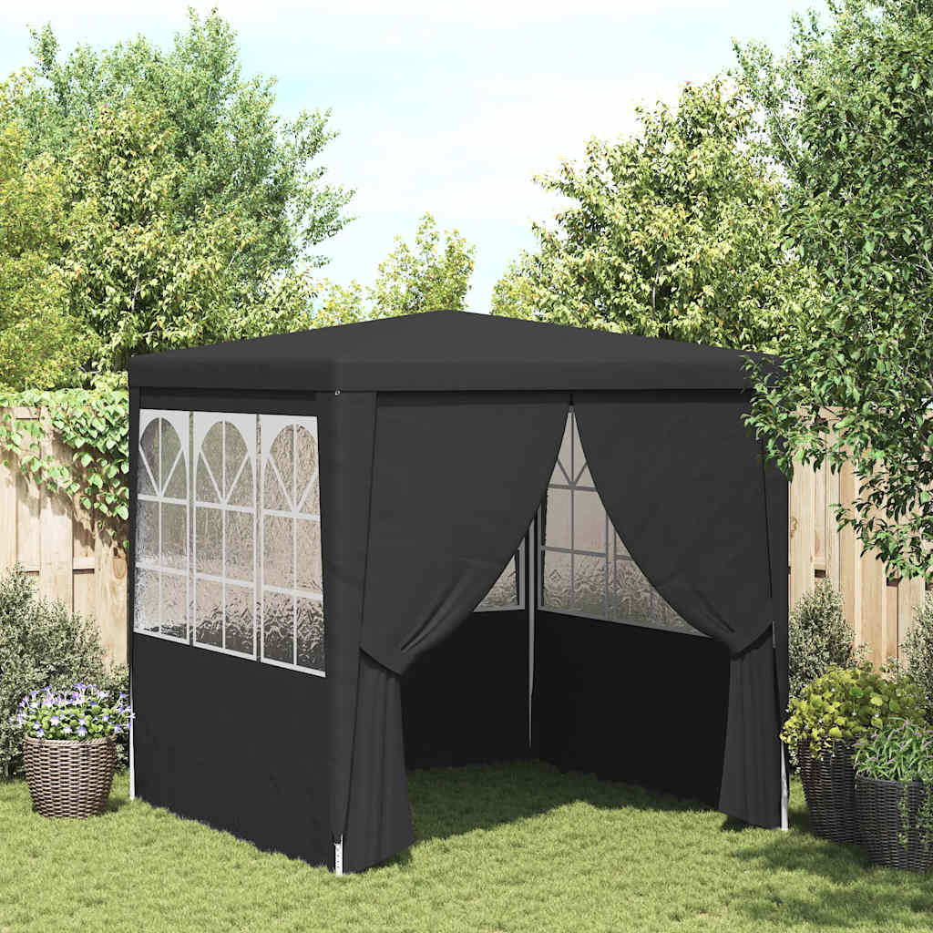 Maison Exclusive - Profi-partyzelt Mit Seitenwänden 2×2m Anthrazi