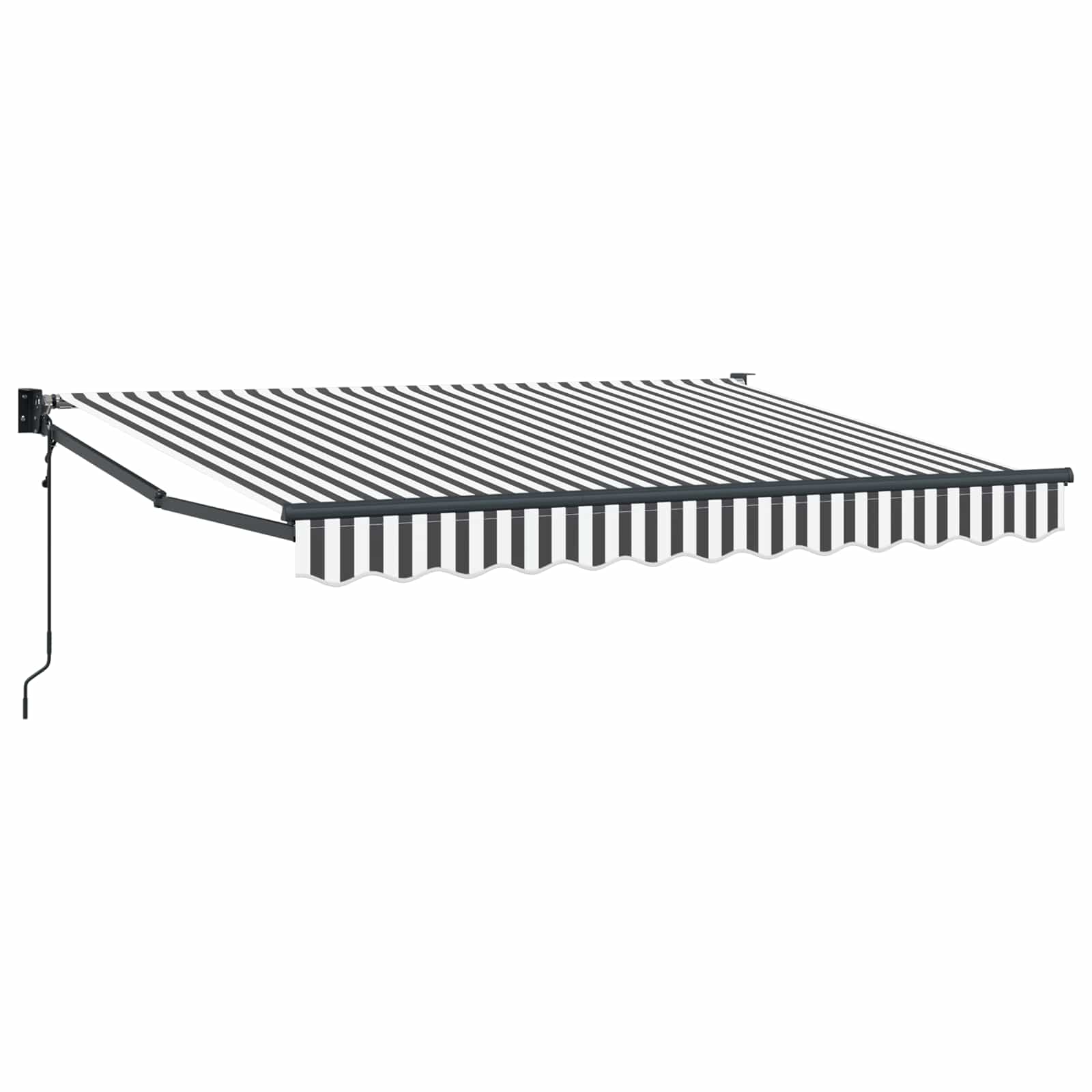 Maison Exclusive - Ausziehbare Markise Anthrazit Und Weiß 3,5 X 2