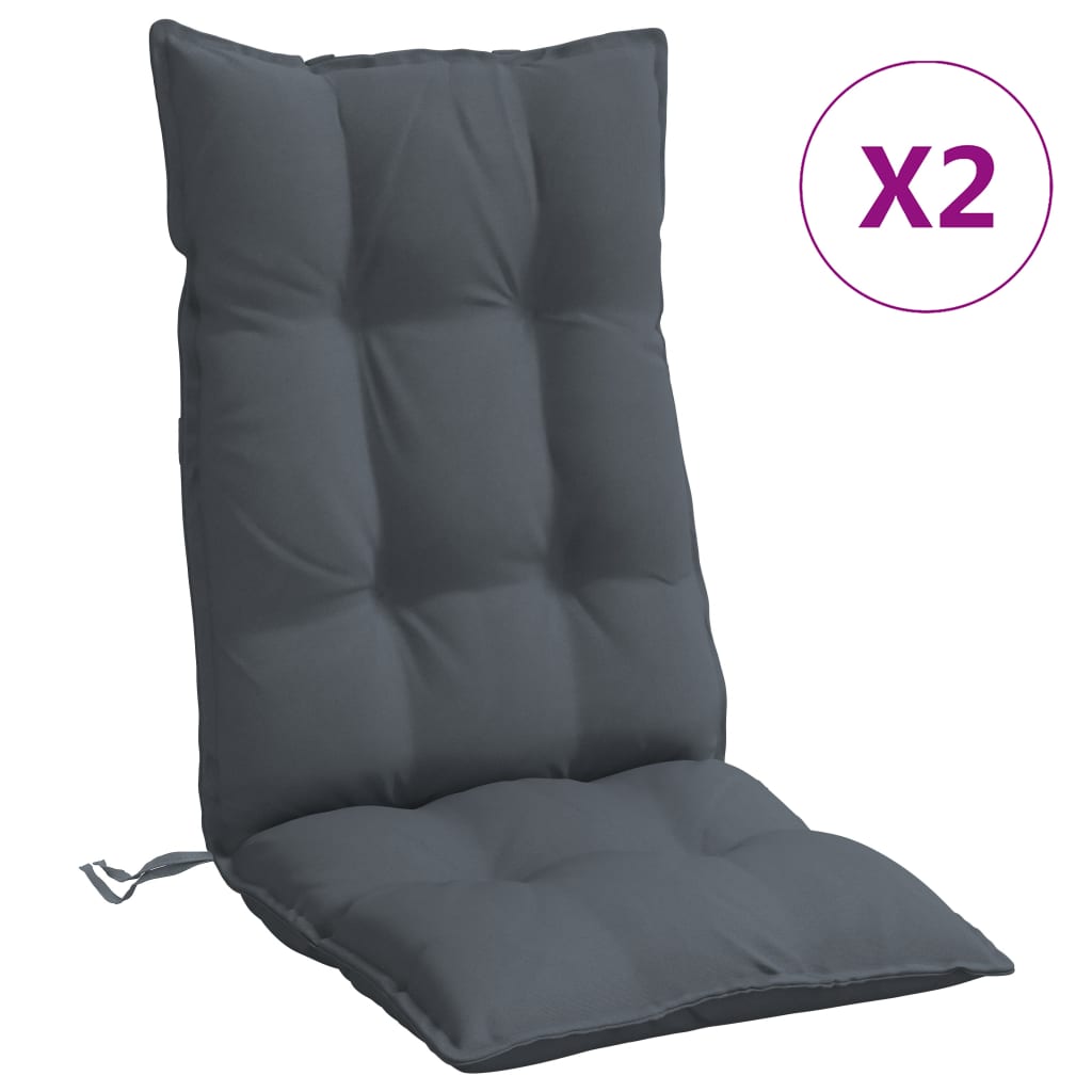 Maison Exclusive - Hochlehner-auflagen 2 Stk. Anthrazit Oxford-ge