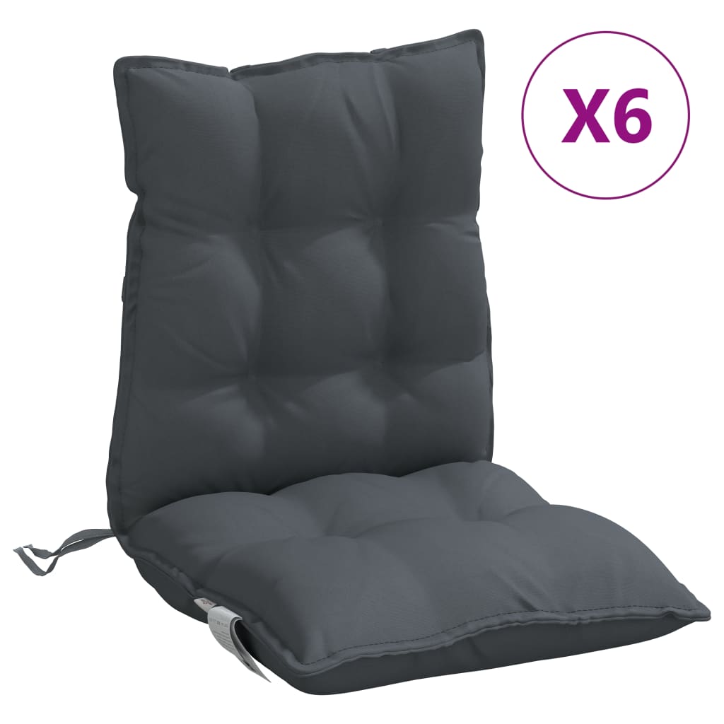 Maison Exclusive - Niedriglehner-auflagen 6 Stk. Anthrazit Oxford