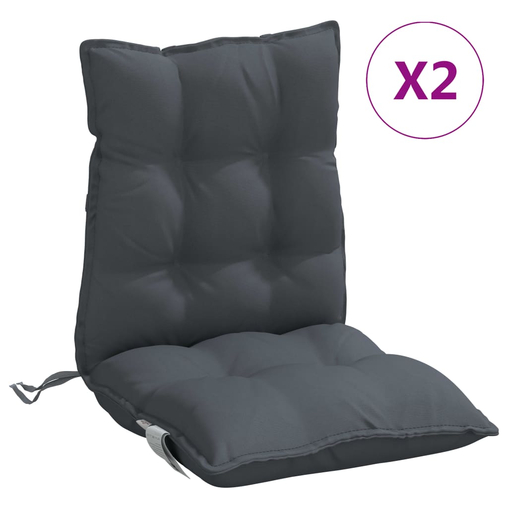 Maison Exclusive - Niedriglehner-auflagen 2 Stk. Anthrazit Oxford