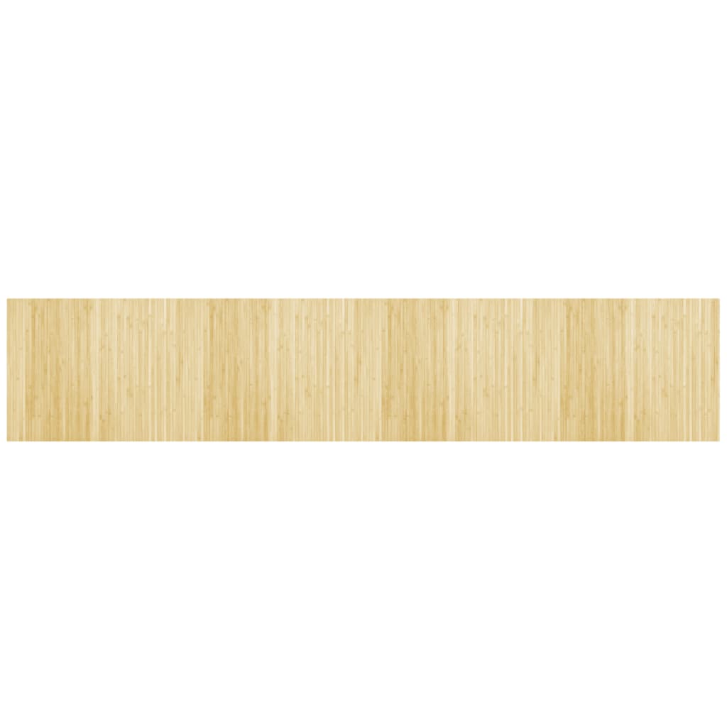 Maison Exclusive - Teppich Rechteckig Hell Natur 80x400 Cm Bambus