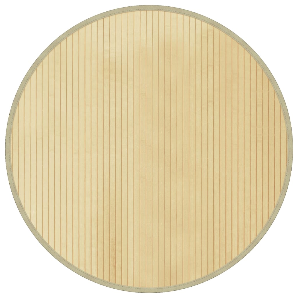 Maison Exclusive - Teppich Rund Hell Natur 80 Cm Bambus