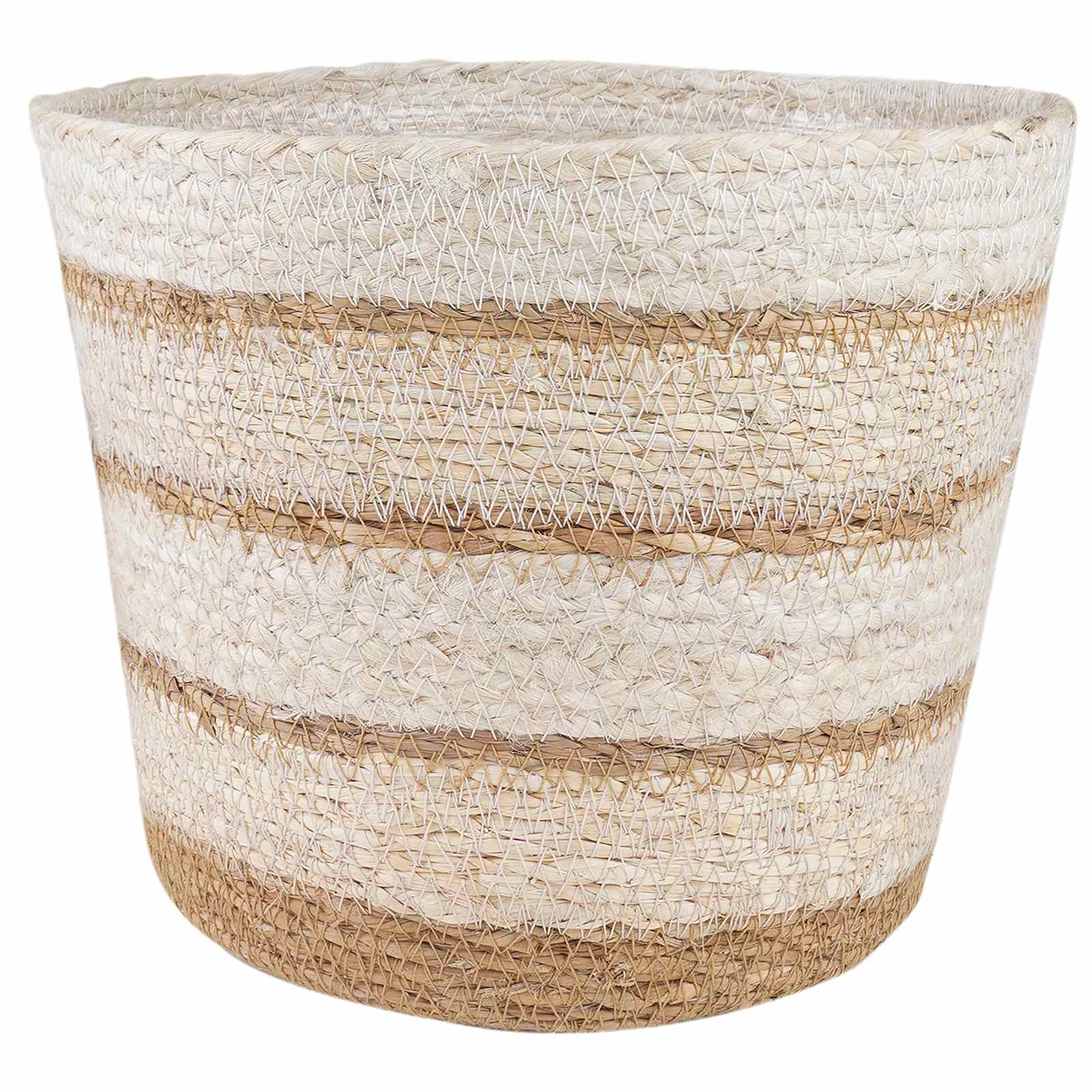 Maison Exclusive - 3 Stk. Natürlich, Weiß Und Beige Ø26 X 19 Cm 1