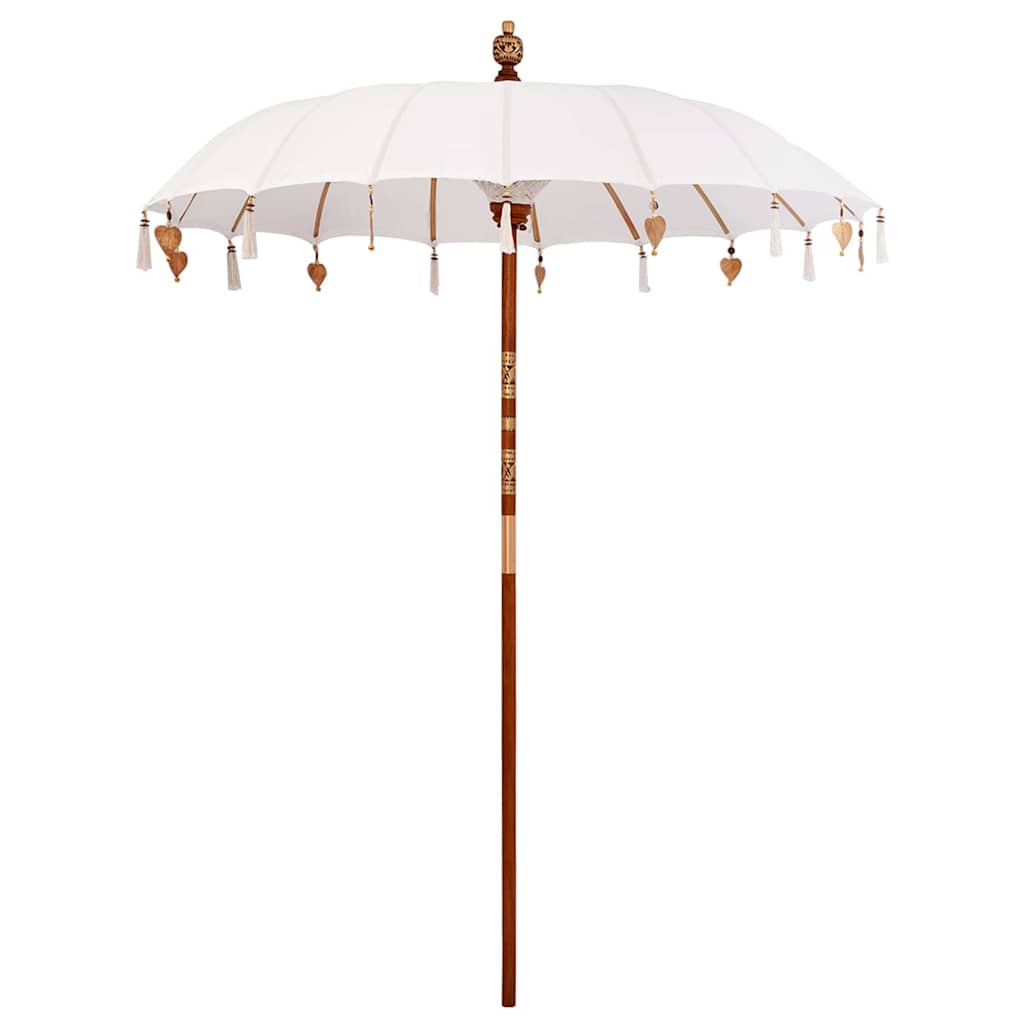 Maison Exclusive - Balinesischer Sonnenschirm Creme 190 X 190 X 2