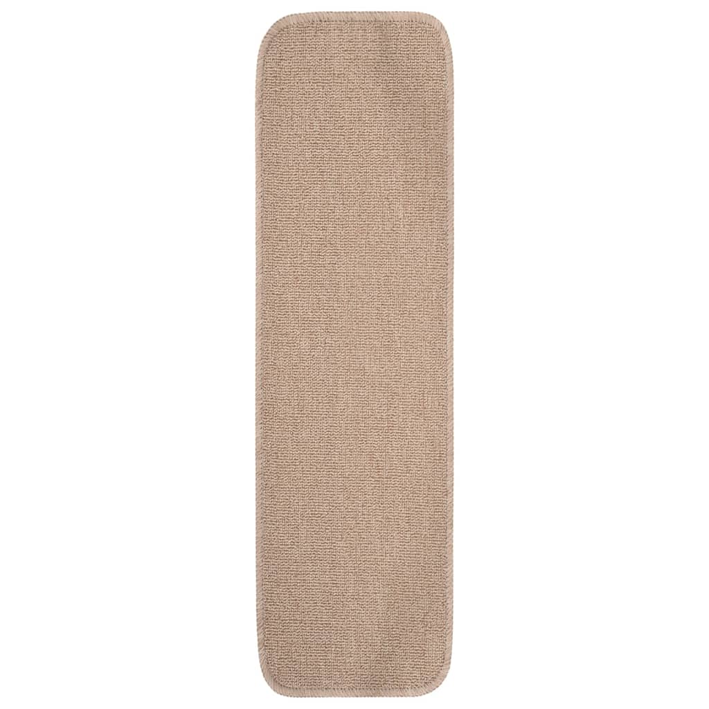 Maison Exclusive - Antirutsch Stufenmatten 15 Stk. 75x20 Cm Beige