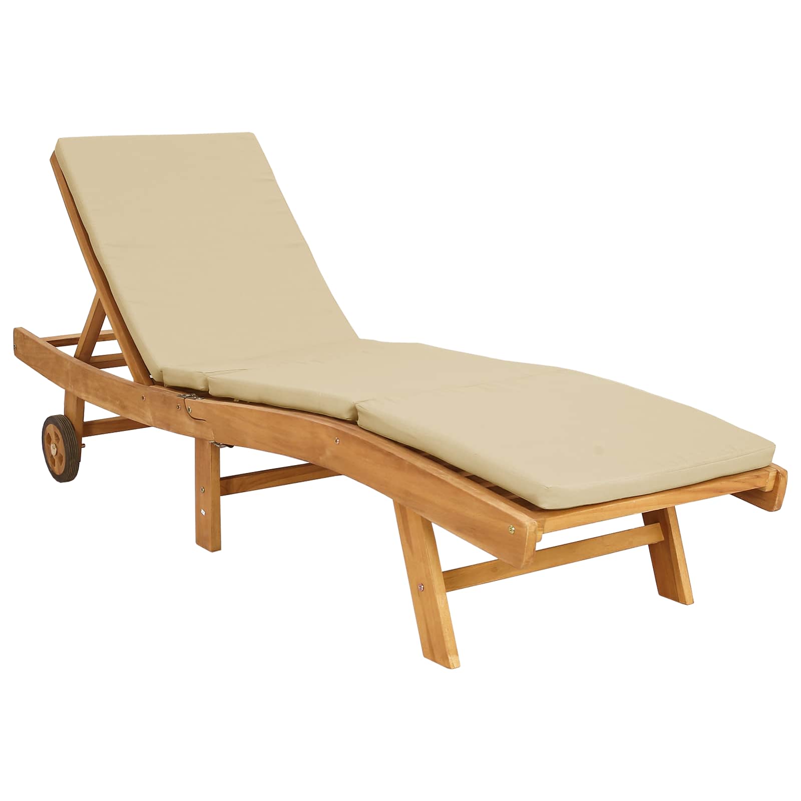 Maison Exclusive - Sonnenliege Polyester Braun Und Beige