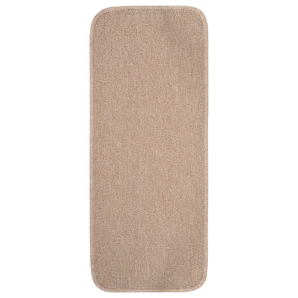 Maison Exclusive - Antirutsch Stufenmatten 15 Stk. 60x25 Cm Beige