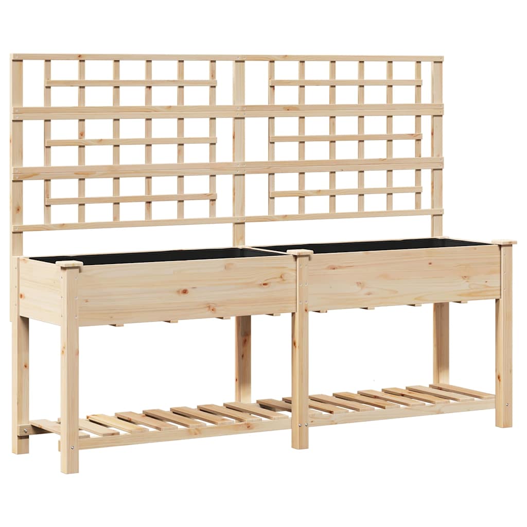 Maison Exclusive - Garten-pflanzgefäß Beige 203,5 X 54 X 152,5 Cm