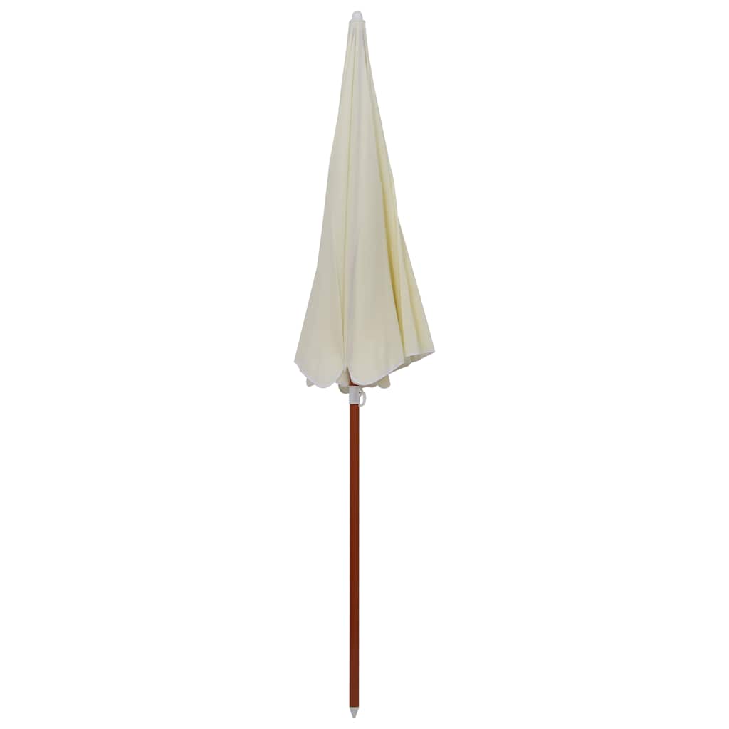 Maison Exclusive - Sonnenschirm Mit Stahl-mast 240 Cm Sandweiß