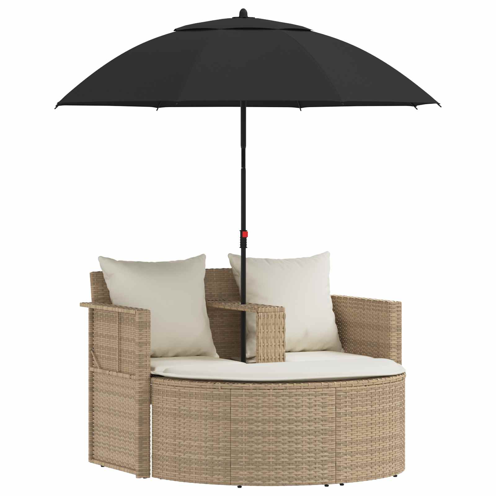 Maison Exclusive - Garten-sofa 8 Stk. Poly-rattan Beige Und Creme