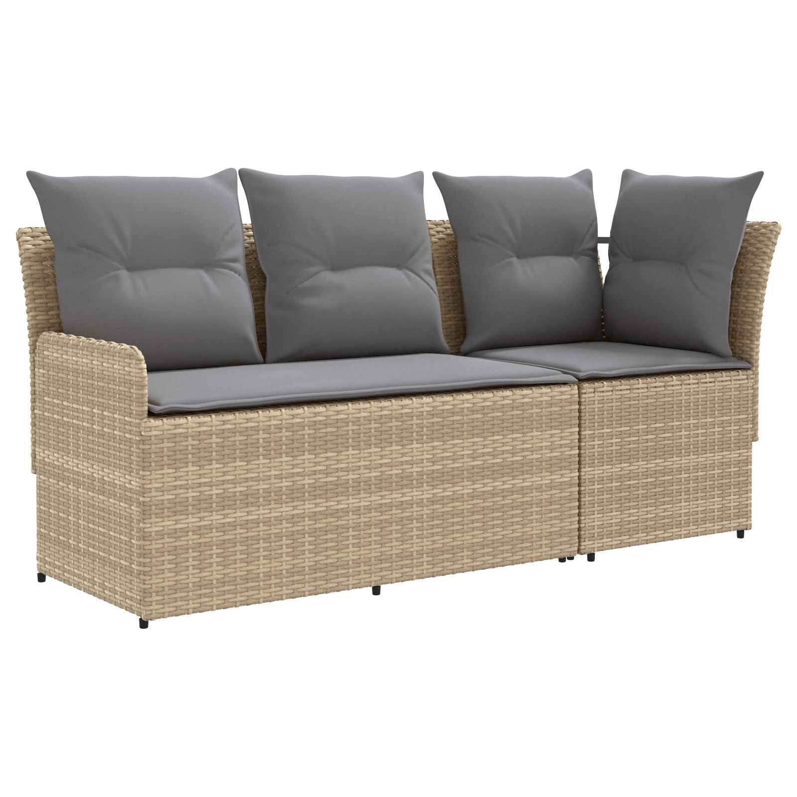 Maison Exclusive - 2 Stk. Gartenarmsessel Mit Ecksofa Pe-rattan B