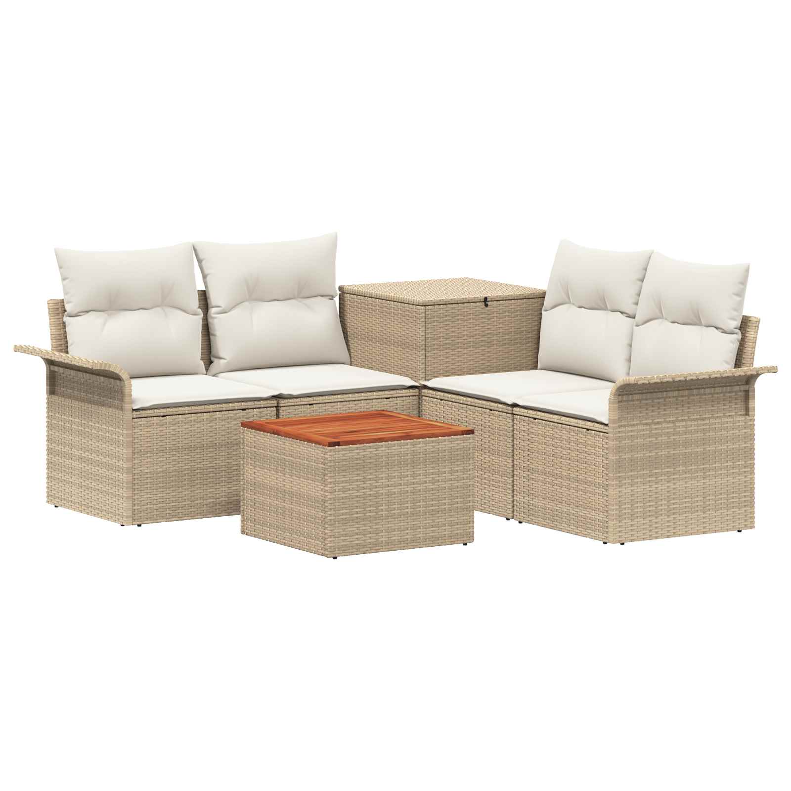 Maison Exclusive - Sofa Set 6 Stk. 4-sitzanzahl Beige Und Cremewe