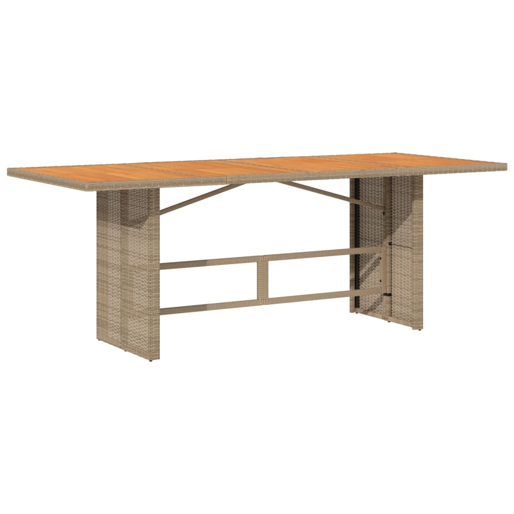 Maison Exclusive - Gartentisch Mit Akazienholz-platte 190x80x74 C