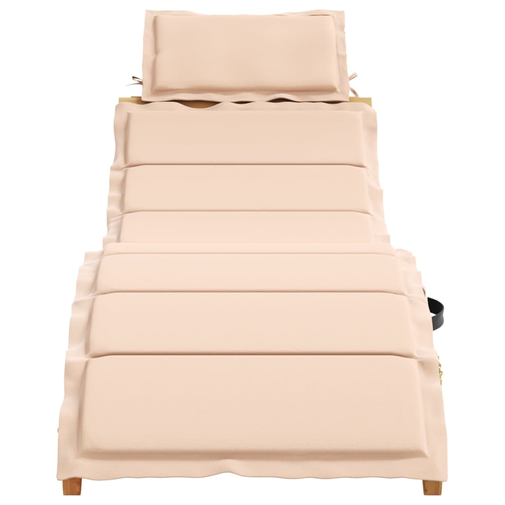 Maison Exclusive - Sonnenliege Massivholz Akazie Beige